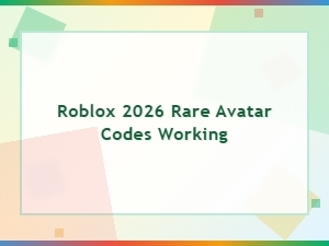 Roblox 2026 Rare Avatar Codes Working Now – Free Items List