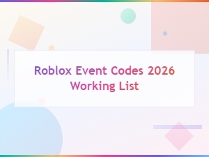 Roblox Event Codes 2026 – Working List Updated Today