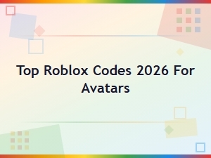 Top Roblox Codes 2026 for Avatars – Free Items & Rewards